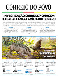 Capa do jornal Correio do Povo 30/01/2024