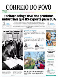 Capa do jornal Correio do Povo 01/08/2025