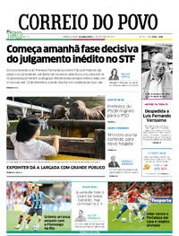 Capa do jornal Correio do Povo 01/09/2025
