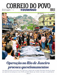 Capa do jornal Correio do Povo 01/11/2025