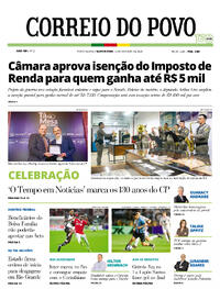 Capa do jornal Correio do Povo 02/10/2025