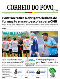 Capa do jornal Correio do Povo 02/12/2025