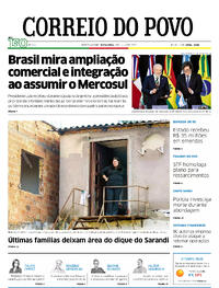 Capa do jornal Correio do Povo 04/07/2025