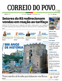 Capa do jornal Correio do Povo 04/11/2025