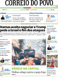 Capa do jornal Correio do Povo 04/10/2025