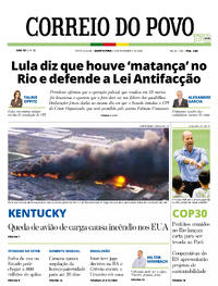 Capa do jornal Correio do Povo 05/11/2025