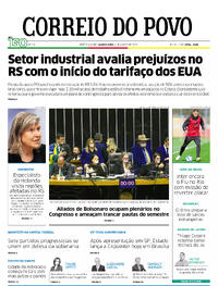 Capa do jornal Correio do Povo 06/08/2025
