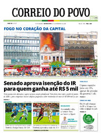 Capa do jornal Correio do Povo 06/11/2025