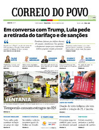 Capa do jornal Correio do Povo 07/10/2025