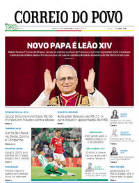 Capa do jornal Correio do Povo 09/05/2025