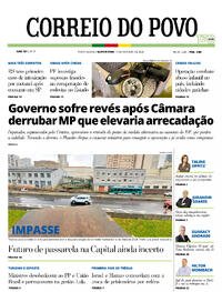 Capa do jornal Correio do Povo 09/10/2025