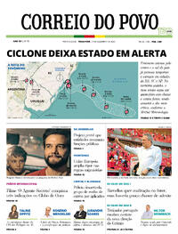 Capa do jornal Correio do Povo 09/12/2025