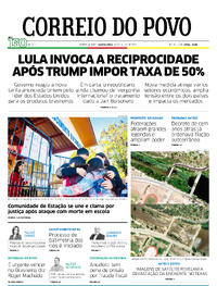 Capa do jornal Correio do Povo 10/07/2025