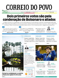 Capa do jornal Correio do Povo 10/09/2025