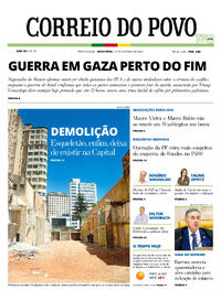 Capa do jornal Correio do Povo 10/10/2025