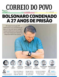 Capa do jornal Correio do Povo 12/09/2025
