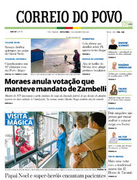 Capa do jornal Correio do Povo 12/12/2025
