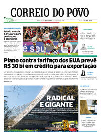 Capa do jornal Correio do Povo 14/08/2025