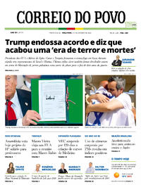 Capa do jornal Correio do Povo 14/10/2025