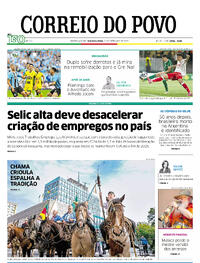 Capa do jornal Correio do Povo 15/09/2025