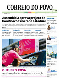 Capa do jornal Correio do Povo 15/10/2025