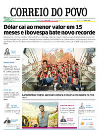 Capa do jornal Correio do Povo 16/09/2025