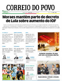 Capa do jornal Correio do Povo 17/07/2025