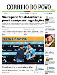 Capa do jornal Correio do Povo 17/10/2025