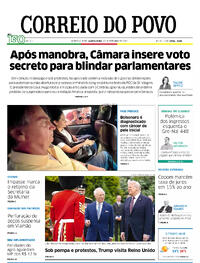 Capa do jornal Correio do Povo 18/09/2025