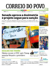 Capa do jornal Correio do Povo 18/12/2025