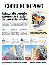 Capa do jornal Correio do Povo 19/09/2025