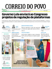 Capa do jornal Correio do Povo 20/08/2025