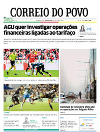 Capa do jornal Correio do Povo 21/07/2025