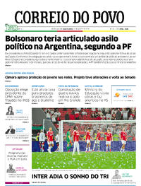 Capa do jornal Correio do Povo 21/08/2025