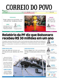 Capa do jornal Correio do Povo 22/08/2025