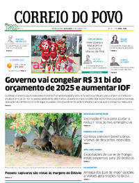 Capa do jornal Correio do Povo 23/05/2025