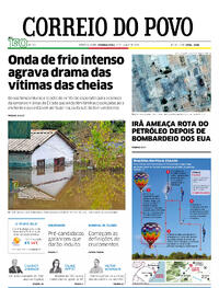 Capa do jornal Correio do Povo 23/06/2025
