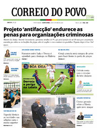 Capa do jornal Correio do Povo 23/10/2025