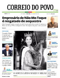 Capa do jornal Correio do Povo 23/12/2025