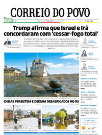 Capa do jornal Correio do Povo 24/06/2025