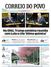 Capa do jornal Correio do Povo 24/09/2025