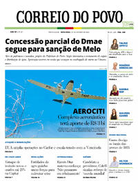 Capa do jornal Correio do Povo 24/10/2025