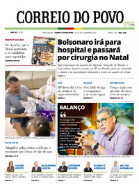 Capa do jornal Correio do Povo 24/12/2025