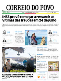 Capa do jornal Correio do Povo 25/06/2025