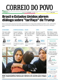 Capa do jornal Correio do Povo 25/07/2025