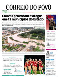 Capa do jornal Correio do Povo 25/08/2025