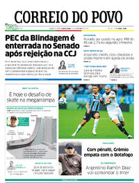 Capa do jornal Correio do Povo 25/09/2025