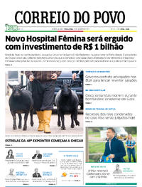 Capa do jornal Correio do Povo 26/08/2025