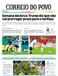 Capa do jornal Correio do Povo 28/07/2025