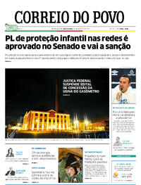 Capa do jornal Correio do Povo 28/08/2025